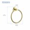 Kibi Circular Bathroom Towel Ring - Brush Gold KBA1406BG - alternate 8
